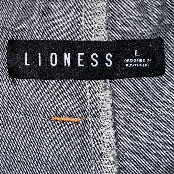 Lioness Pleated Denim Allure Y2K 90s Low Rise Charcoal Mini Skort Size Large - Picture 3 of 16